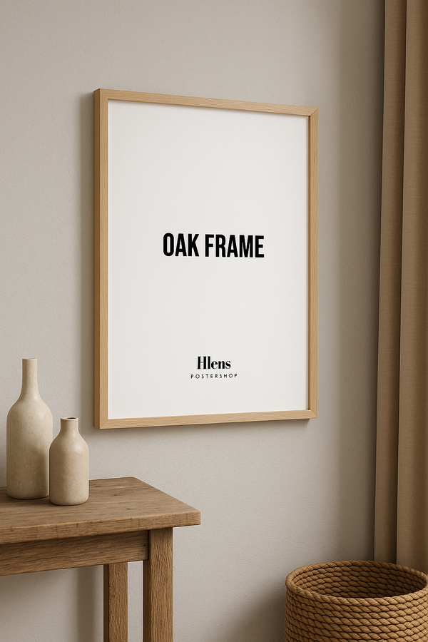 Massiv egetræsramme