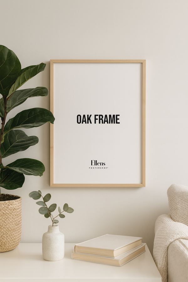 Massiv egetræsramme