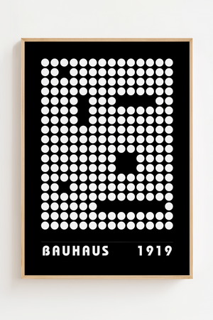 Bauhaus 1919 White dots Plakat