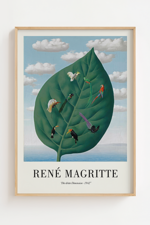 Fuglene i Bladet – René Magritte Plakat