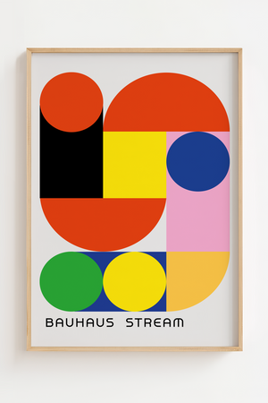 Bauhaus Red Stream Plakat