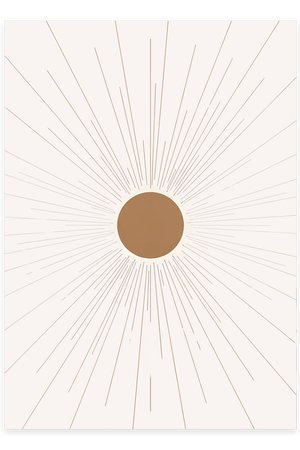 Abstract All Sun Plakat | Moderne & Minimalistisk Kunst