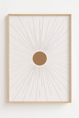 Abstract All Sun Plakat