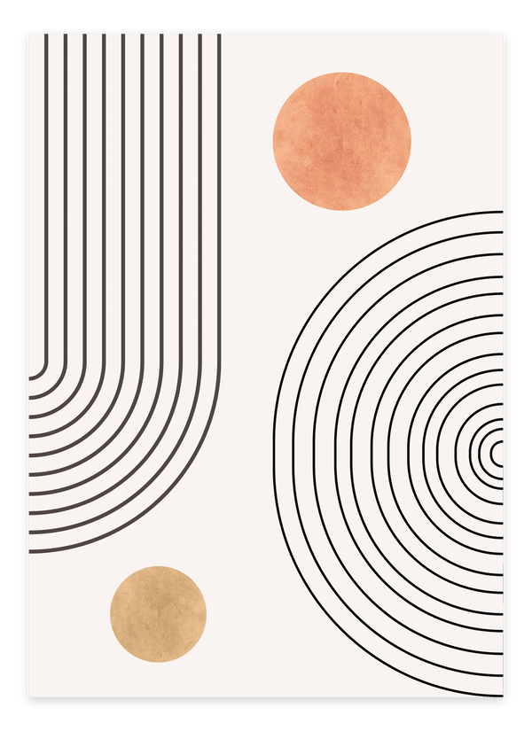 Abstract Circle Plakat | Minimalistisk & Moderne Kunst