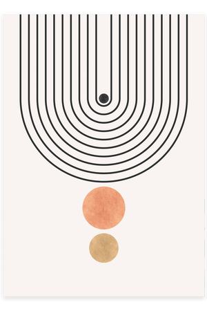 Abstract Door Up Plakat | Minimalistisk & Moderne Kunst