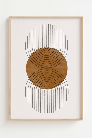 Abstract Double Half Plakat