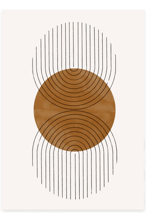 Abstract Double Half Plakat