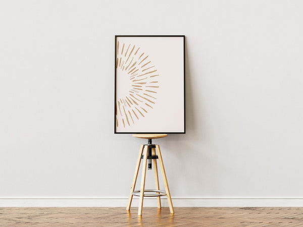 Abstract Half Sun Plakat