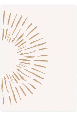 Abstract Half Sun Plakat