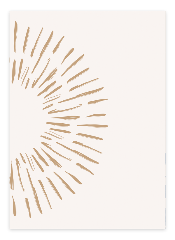 Abstract Half Sun Plakat