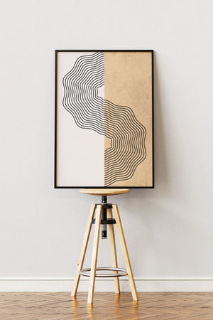 Abstract Line Part Plakat | Moderne & Minimalistisk Kunst