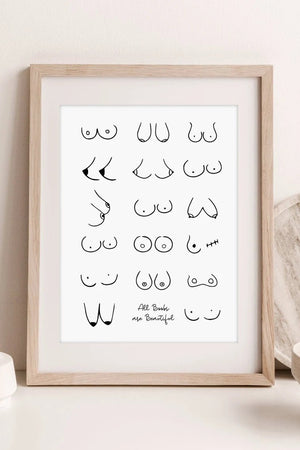 "All Boobs Are Beautiful" Plakat