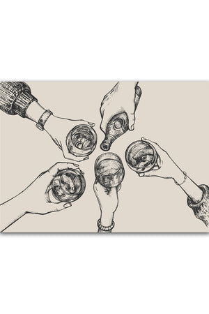 Bar Hands Plakat - Stilfuld Tilføjelse Til Dit Køkken & Hjem