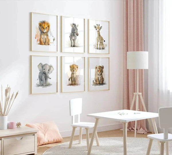 Børneplakat med dyr - "Tiger" Ellens Shop