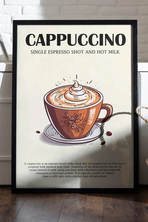 Cappuccino Opskrift Plakat | Din Guide til Perfekt Cappuccino