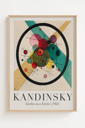Circles in a Circle – Kandinsky Plakat