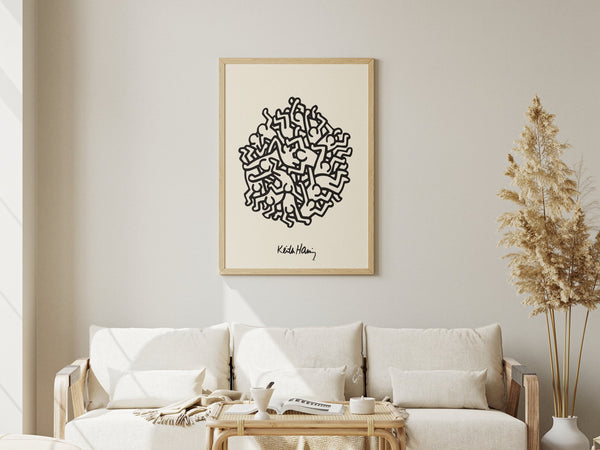 Cluster Circle - Keith Haring Plakat