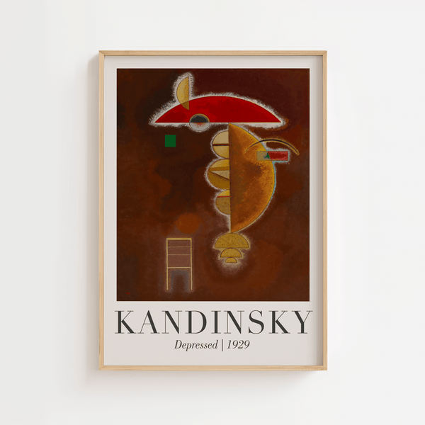 Depressed – Kandinsky Plakat | Abstrakt Kunstplakat med Dybde