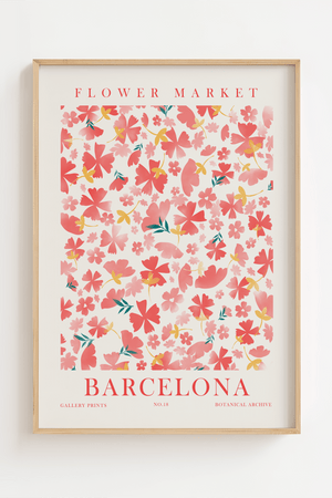 Flower Market Barcelona No.18 Plakat