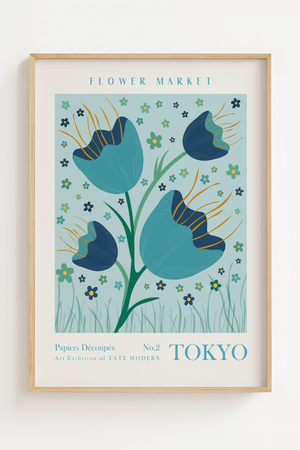 Flower Market Tokyo No.2 Plakat