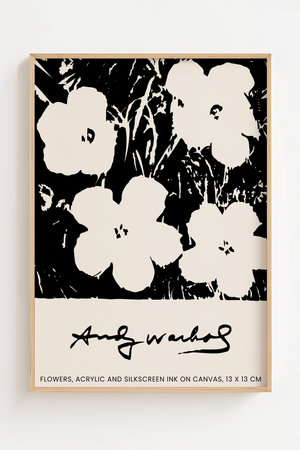 Flowers & Ink - Andy Warhol Plakat