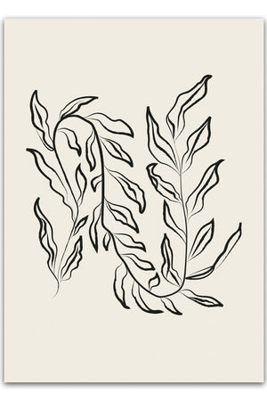 Galerie Flower plakaten er et smukt eksempel på moderne blomsterkunst