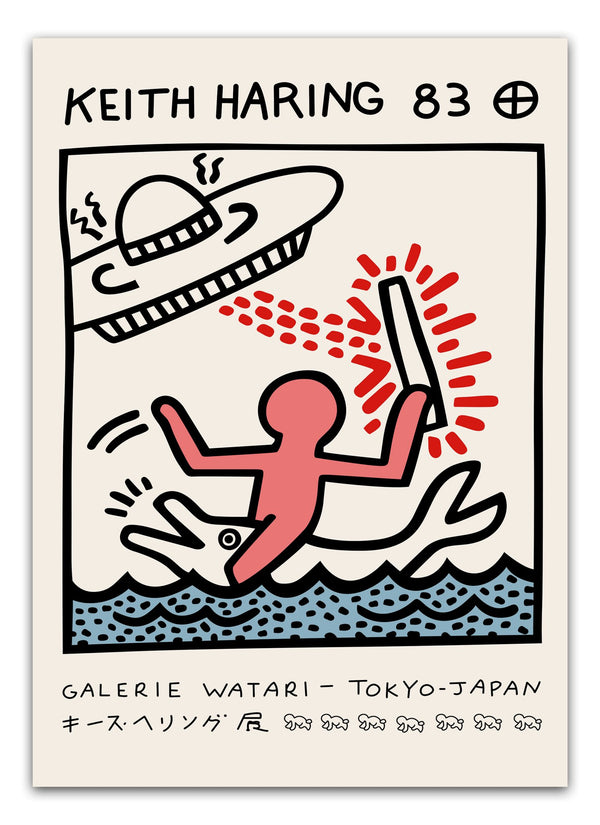 Galerie Watari - Keith Haring Plakat | Japanske plakater