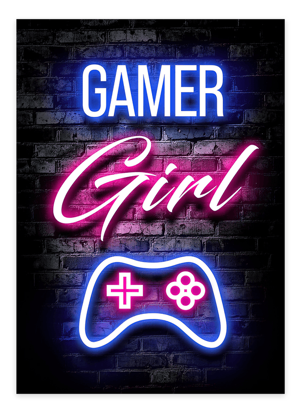 Gamer Girl - Gaming Plakat