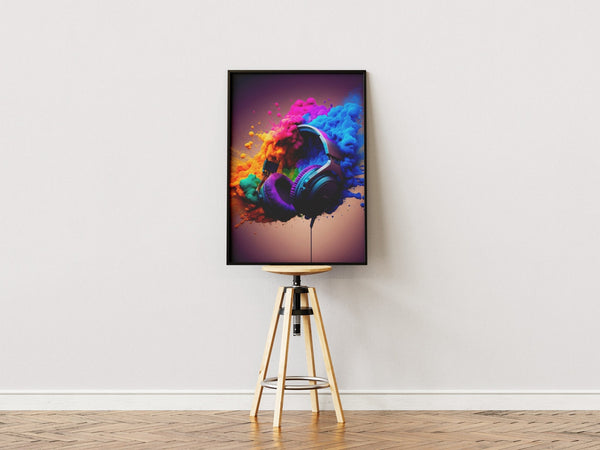 Gamer Headset Explosion - Gaming Plakat | Fed Plakat til Gamere