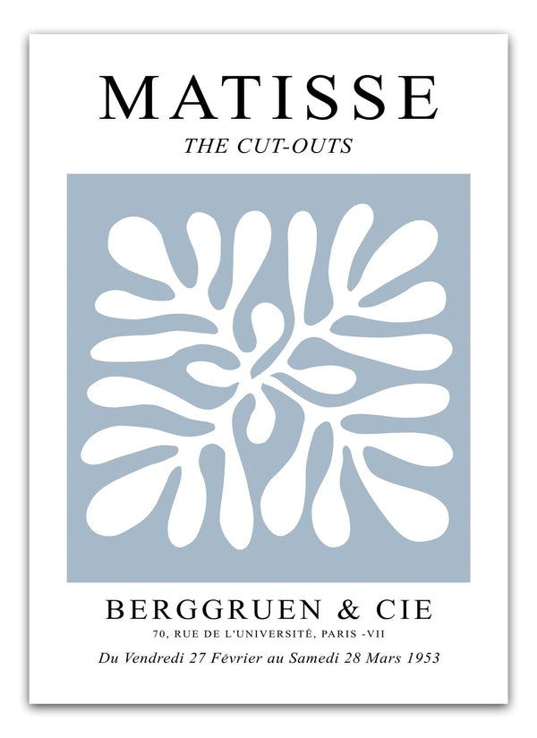 Grey Blue Cut Outs Matisse Plakat