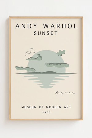 Green Sunset – Andy Warhol Plakat | Ikonisk Pop Art Kunst