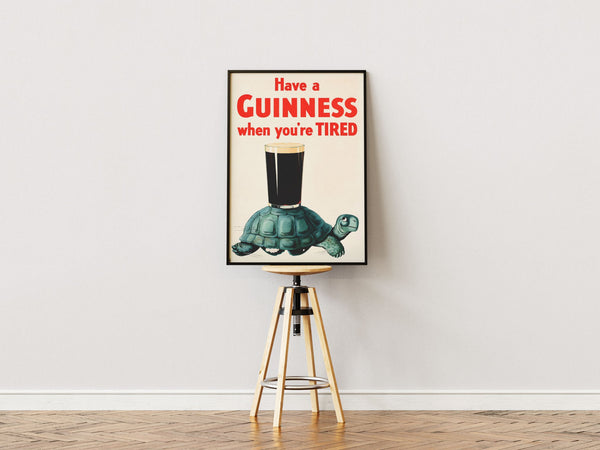Guinness Turtle Poster
