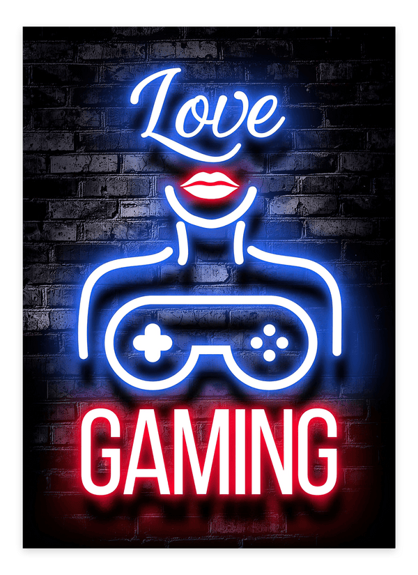 "I love Gaming" - Gaming Poster