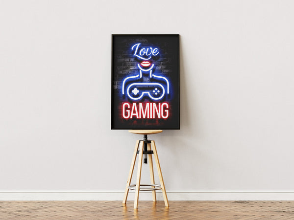 "I love Gaming" - Gaming Poster