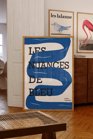 Les Nuances De Bleu Plakat