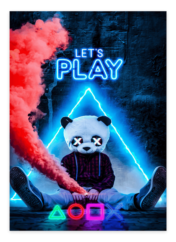 "Let's Play" - Gaming Poster