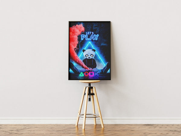 "Let's Play" - Gaming Poster