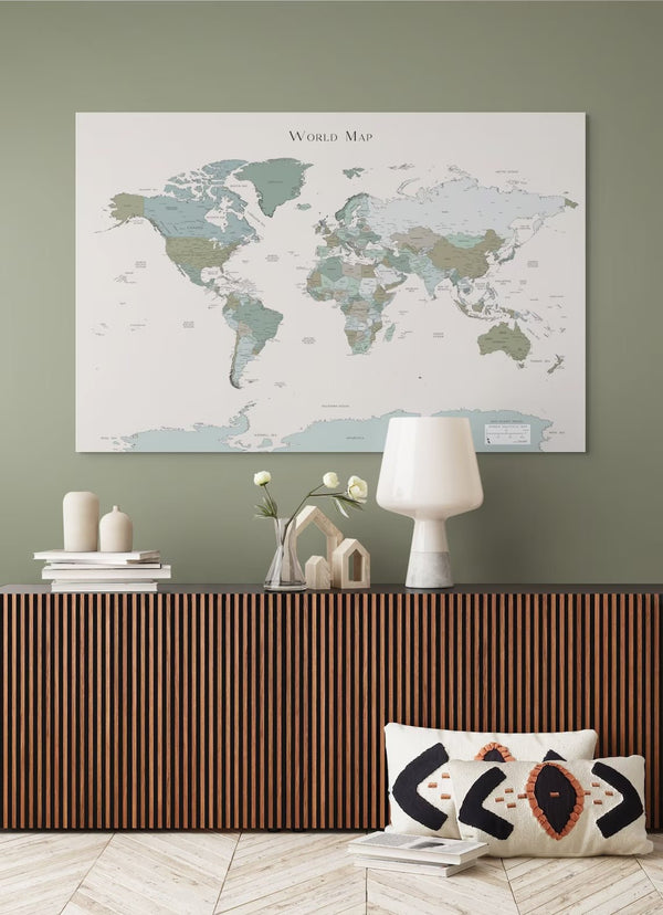 Modern World Map Poster
