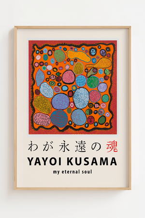 My Eternal Soul – Kusama Plakat | Farverig Kunstplakat