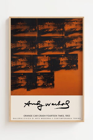 Orange Car Crash - Andy Warhol Plakat