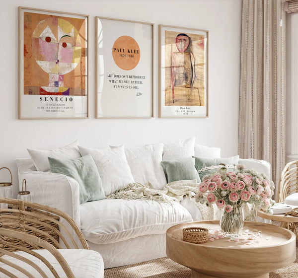 Inspirer dit hjem med Quote Paul Klee plakat. Perfekt til at bringe kunstnerisk visdom og kreativitet ind i dit rum. Køb nu og lad kunsten tale!