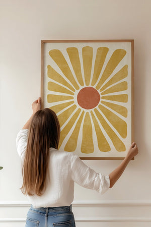 Sommer Blomst Plakat | Moderne Plakat med Organisk Blomst