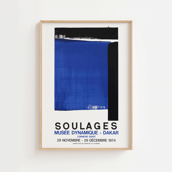 Soulages Water Poster