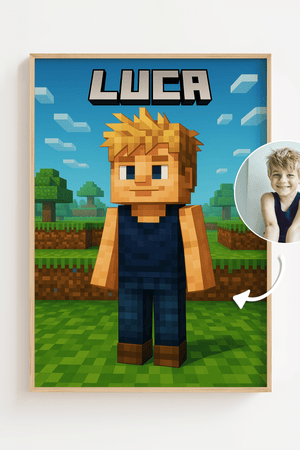Design selv minecraft Plakat til hjemmet og gamere