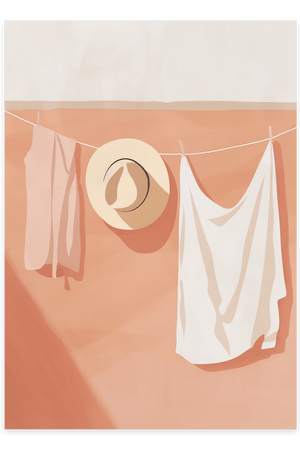 Summer Hanger - Plakat | Kunstnerisk & Sommerlig Vægkunst