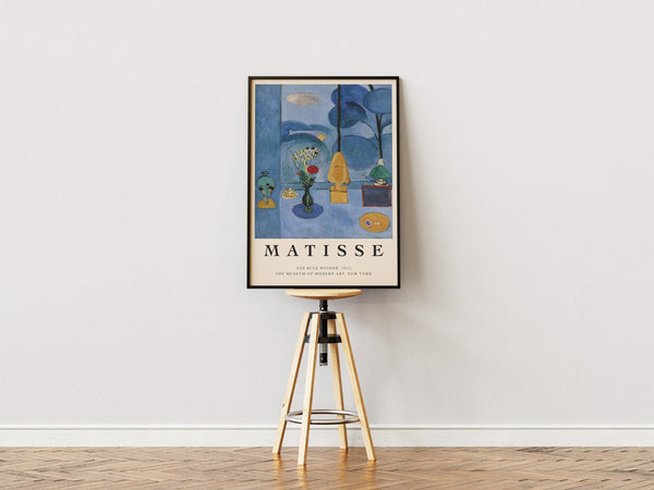The Blue Window - Matisse Plakat | Farverig & Ikonisk Kunst