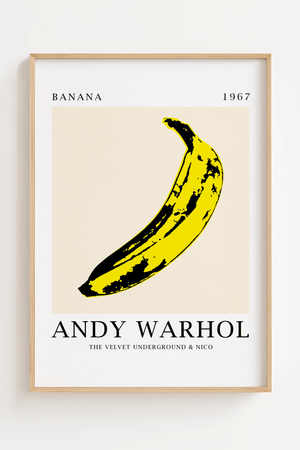 Velvet Banana - Andy Warhol Plakat