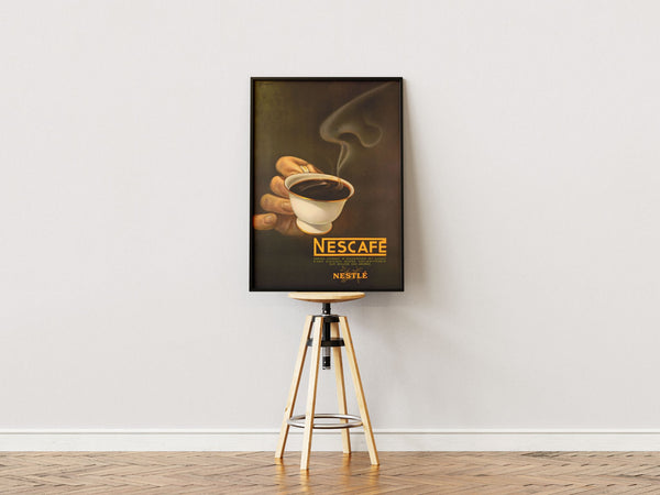 Vintage Coffee Poster – Nescafé Advertising