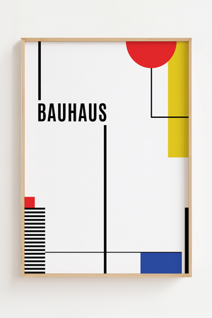 Geometri 2. Bauhaus Plakat