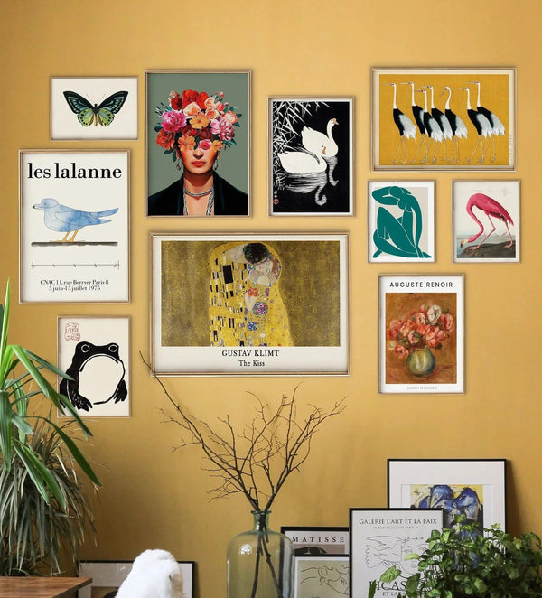 Kunstnerisk Fusion – Klassisk og Moderne Billedvæg